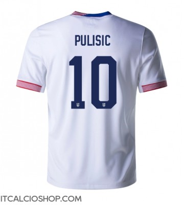 Stati Uniti Christian Pulisic #10 Prima Maglia Copa America 2024 Manica Corta
